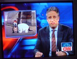 The Daily Show with John Stewart on CNN in Japan