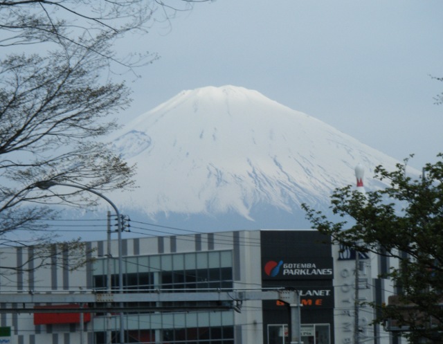 Mt Fuji from the bus stop